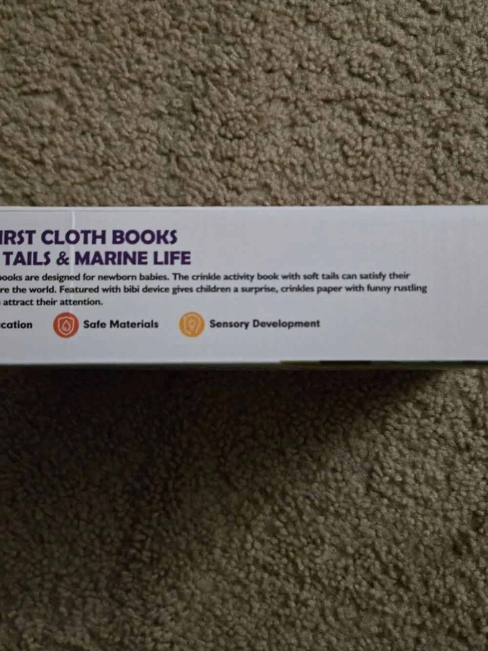 HahaLand Baby Books 0-6 Months Touch Feel First Cloth Crinkle Sensory - 2 Book